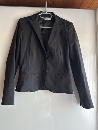 Clockhouse Blazer Grösse 36 schwarz mit braunen Streifen