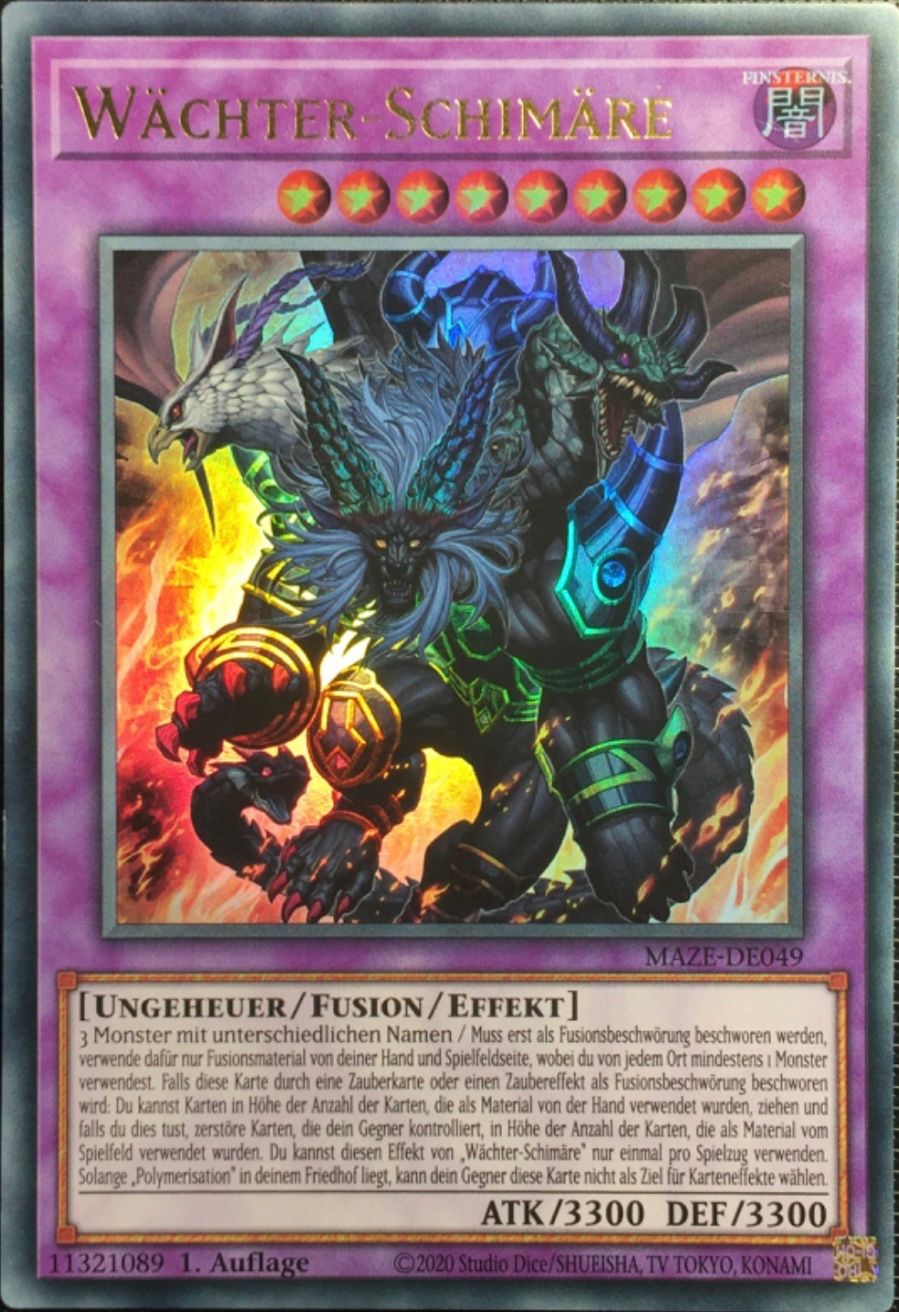 Yugioh Carte collezionabili: YuGiOh Wächter Schimäre – Nuovo (secondo la descrizione) da Altstätten SG venduto da ChangeMaker