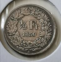 50 Rappen 1850 Silber 