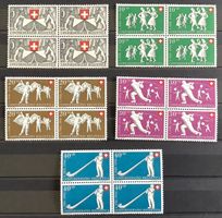 1951 Pro Patria Viererblock Satz **
