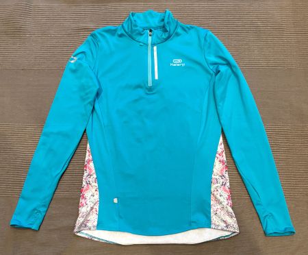 Sport T - Shirt Damen mit langen Ärmel, Leuchtstreifen