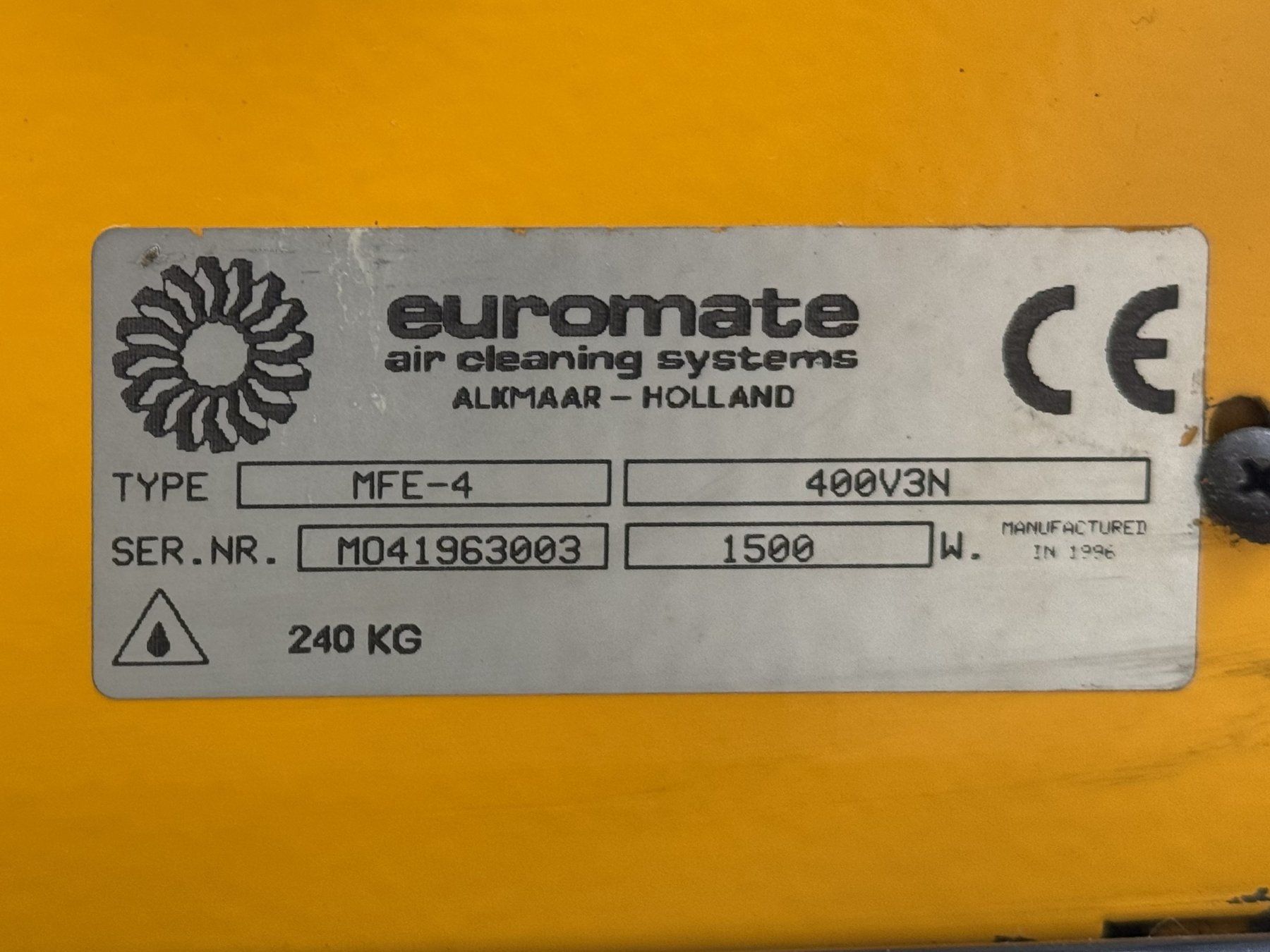 Purificatori d'aria: Mobiler Rauchgasabsauger mit Filter MFE-4, Euromate – Usato da Aesch BL venduto da mas_zjs8 4