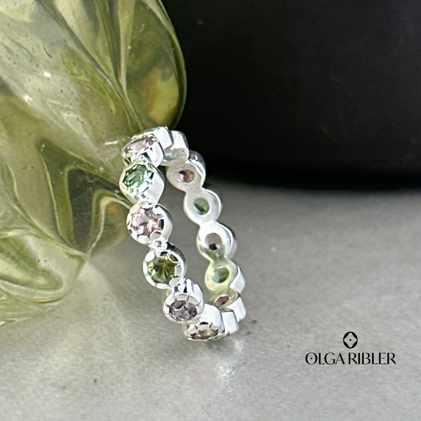 Olga Ribler Anelli: Memory Ring -Turmalinen  -  Sterling Silber 925 - Grösse 56 – Nuovo (secondo la descrizione) da Luzern venduto da Schmuckoutlet 5