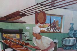 Schulwandbild „Backstube / Dal panettiere“ – Daniele Buzzi