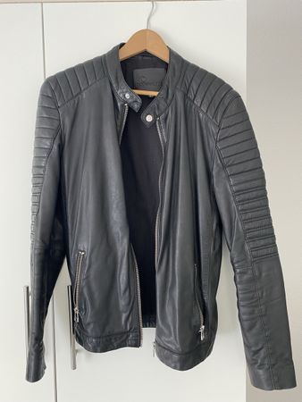 Goosecraft Lederjacke schwarz (Schafsleder) Gr. M