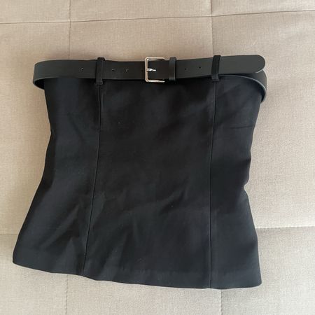 Schwarze Top von Zara in schwarz, Gr. XS