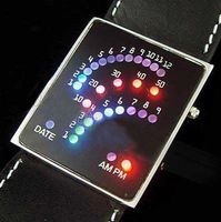 LED Binär Uhren Zeitmesser Armbanduhren