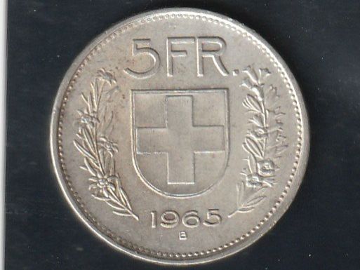 Alle Münzen: 5 Franken 1965 – Gebraucht aus Rorschacherberg von fratovi2