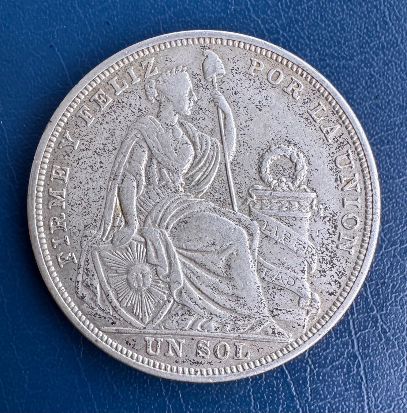 Tutti le monete: Peru Silbermünze "Un Sol" 1923 – Usato da Ebikon venduto da Dmasterx
