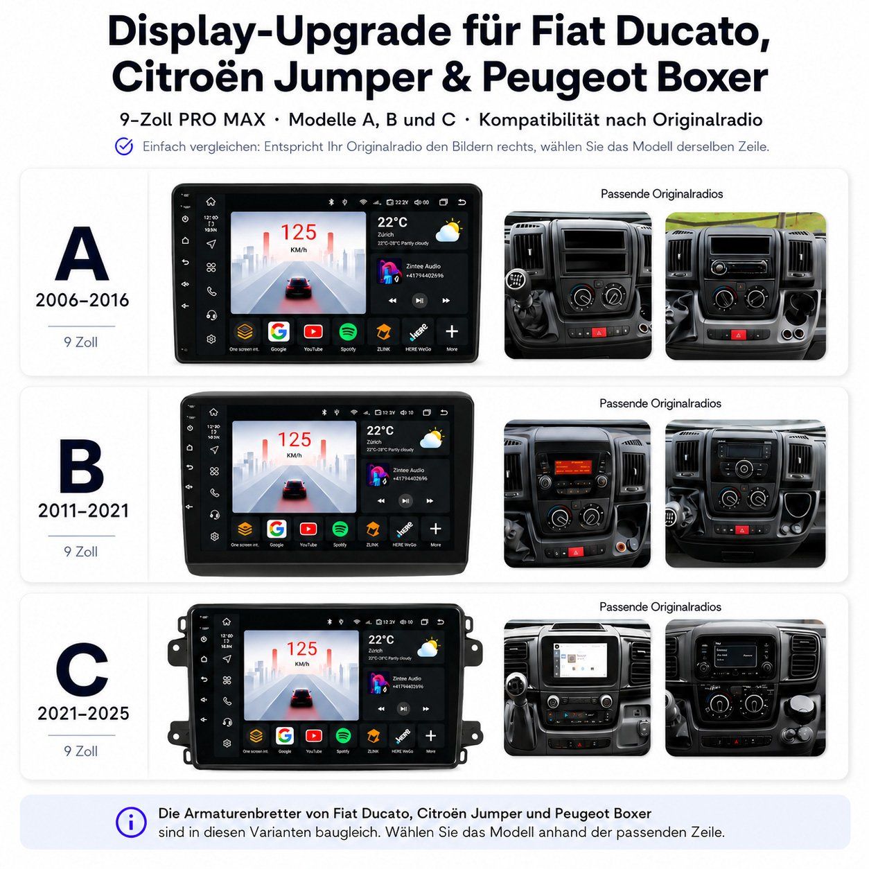 Navigatori: Fiat Ducato RDS Autoradio Boxer Jumper 2006-2016 Android – Nuovo e nell'imballaggio originale da Chiasso venduto da online.shop 3