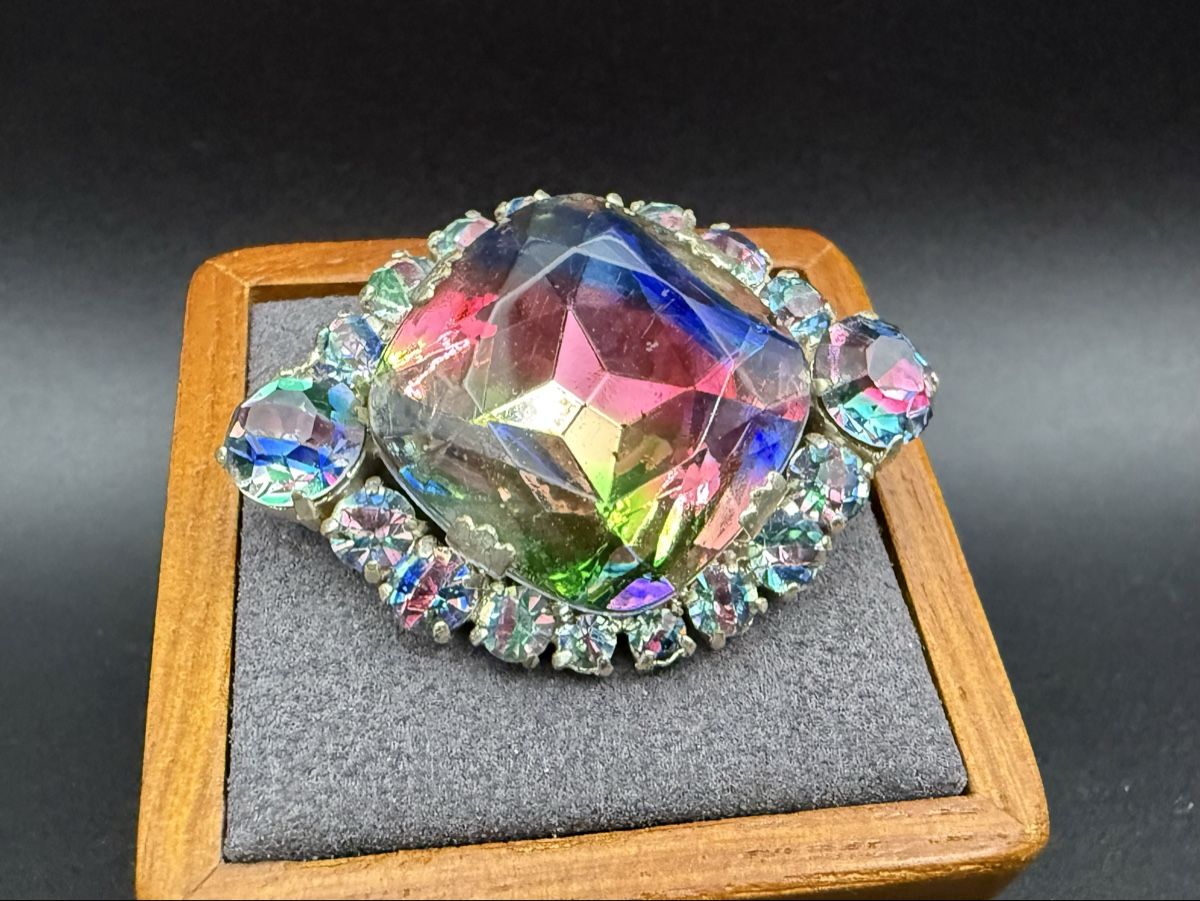Spille & Fermagli: Vintage Boreal Aurora Brosche, Kristall, 1950-60 – Usato da Lamone venduto da LaCantinaMagica