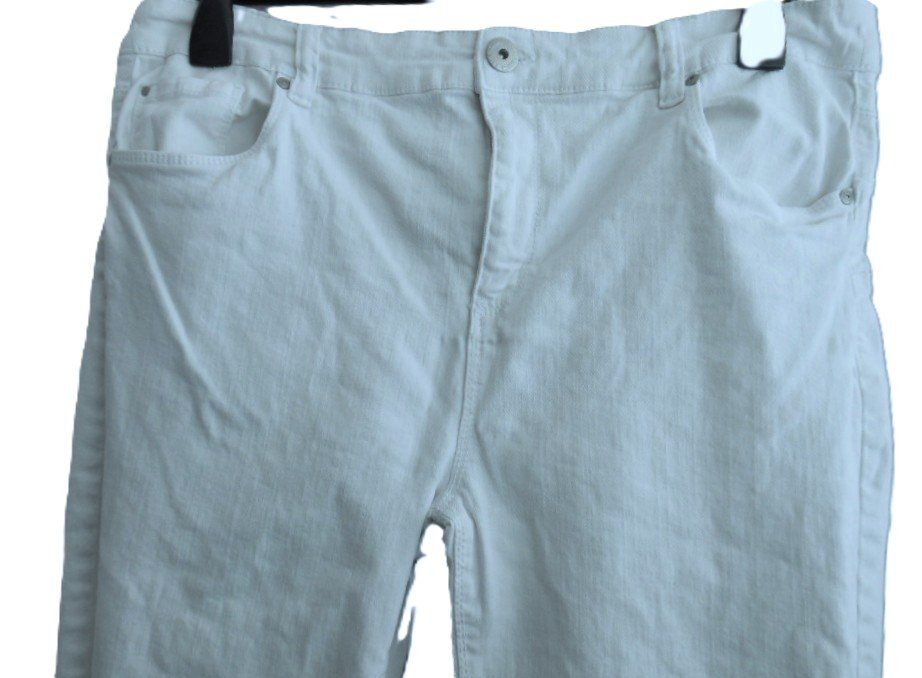 Pantaloni: Gr. 44/46 MS weisse Hose mit Stretch s.Masse – Usato da Basel venduto da frausommerwind 4