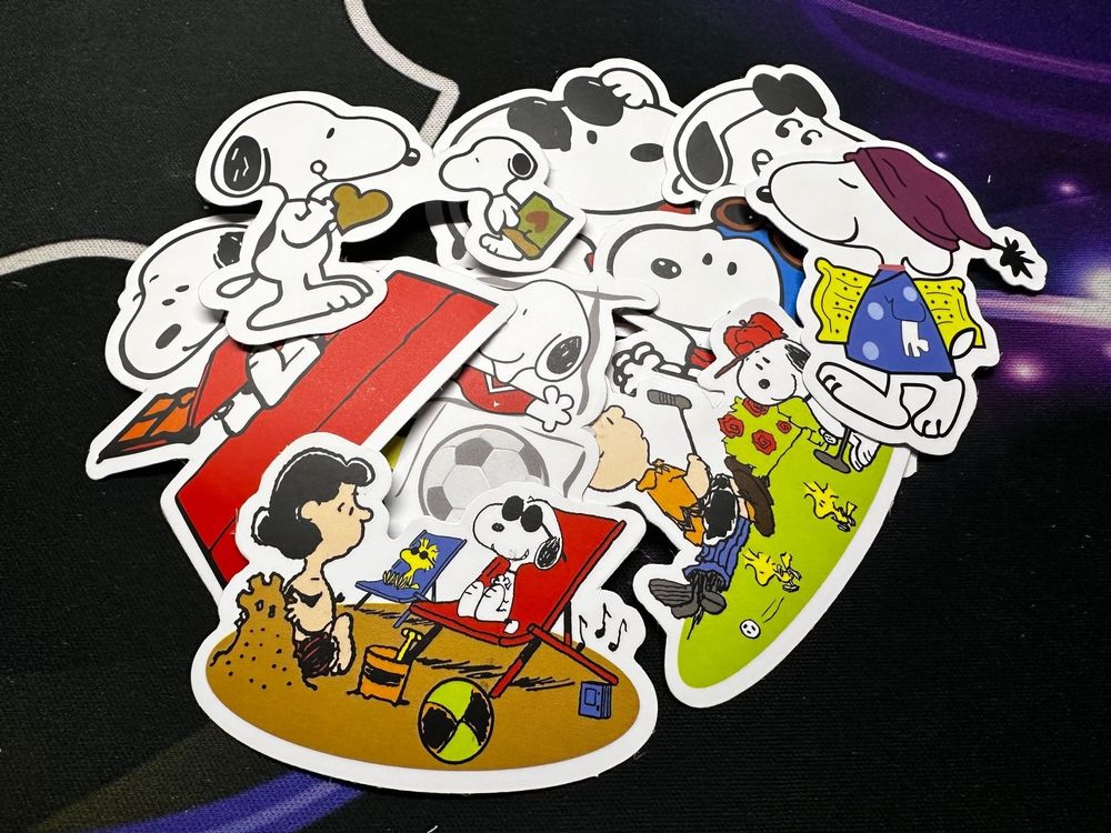Snoopy Stickers I 50 Stk. I Wasserdicht