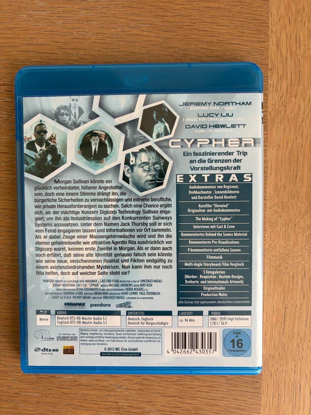 Alle DVDs: BLU RAY CYPHER – Gebraucht aus Geneve von tigre69 1