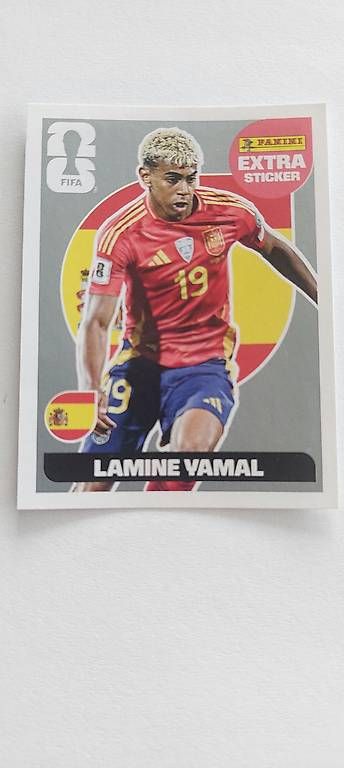 Carte collezionabili: Panini Lamine Yamal extra sticker argent silver 2026 – Usato da Coppet venduto da Smillinggoddess