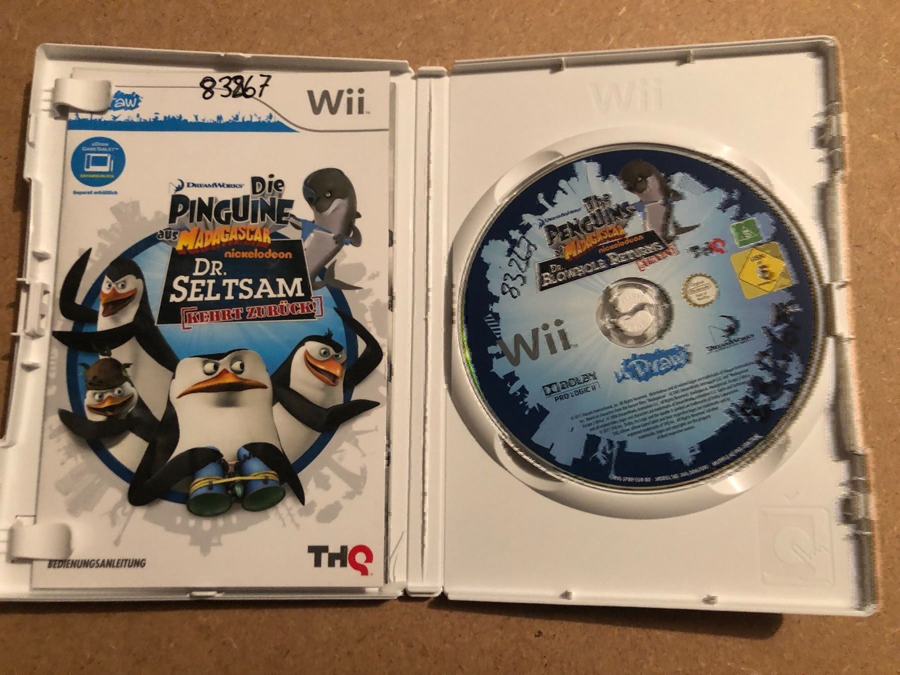 Jeux: Die Pinguine aus Madagascar Wii uDraw – D'occasion à Kestenholz par Mad18 2