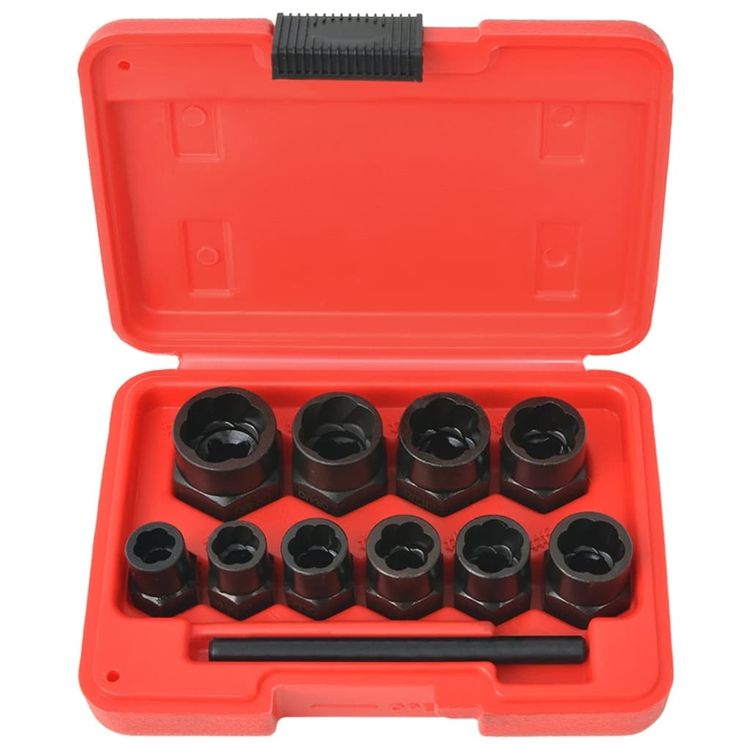 KOOPOOL 13-teiliges Schlagschrauber-Set – Schrauben- Und Mutternentferner, 3/8" Antrieb, Chrom-Molybdän-Stahl