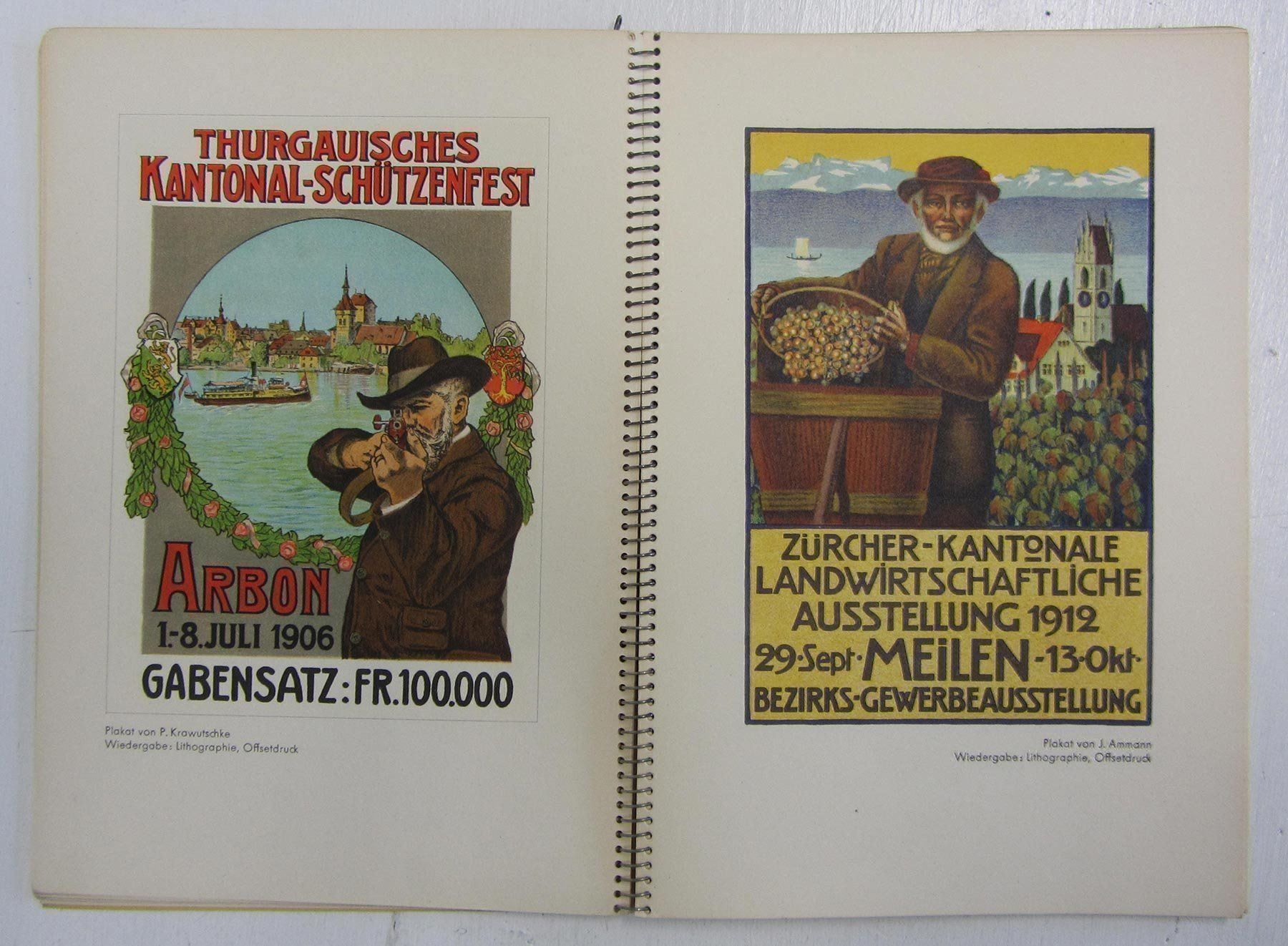 Foto & Immagini: J.C.Müller Lithografie Plakate selten – Usato da Lützelflüh-Goldb venduto da fluidum 4