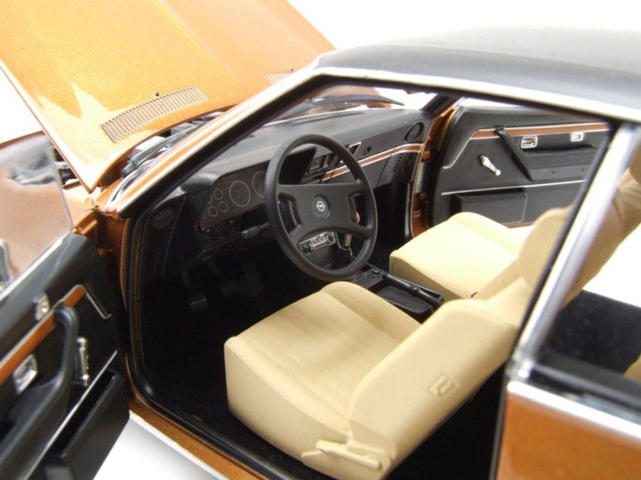 Opel Modellini d'auto: Opel Commodore B GS/E Coupé 1972-1977 dunkelbraun met. / – Nuovo e nell'imballaggio originale da Gerlafingen venduto da espero88 6