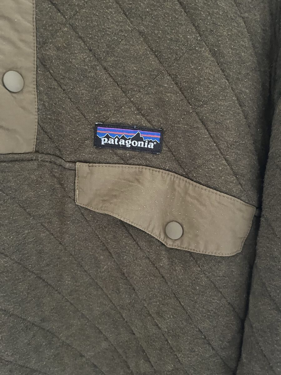 Patagonia Pullover & Sweatshirts: Pullover Patagonia gesteppt dunkelgrün Herren Grösse M – Gebraucht aus Rodersdorf von julxsch 2