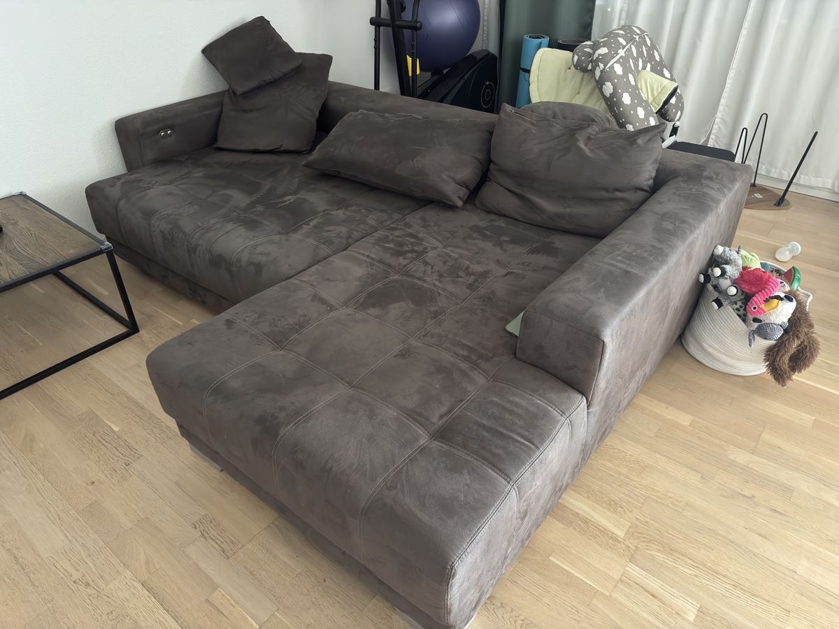 Sofas: Ecksofa braun Stoff Gebraucht – D'occasion à Schaffhausen par edgarsg