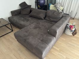 Ecksofa braun Stoff Gebraucht