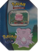 POKEMON tcg TIN BOX BLISSEY  English cards Feat Pikachu