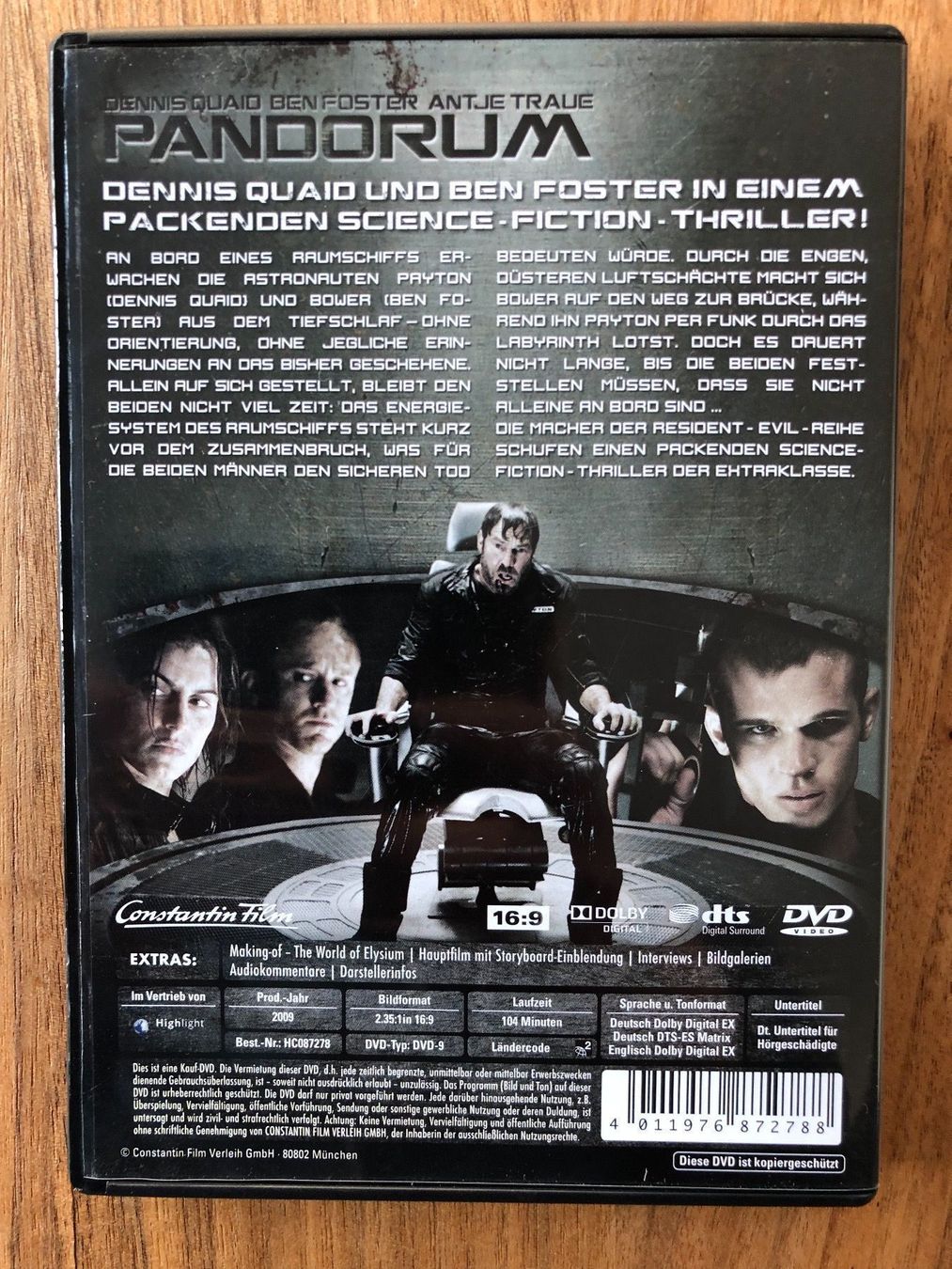 Tutti i DVDs: DVD Pandorum - die Welt stirbt – Usato da Belp venduto da brb66 1