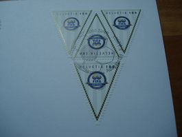 FIFA-Wimpel 2004, FDC Einzel + 4erblock