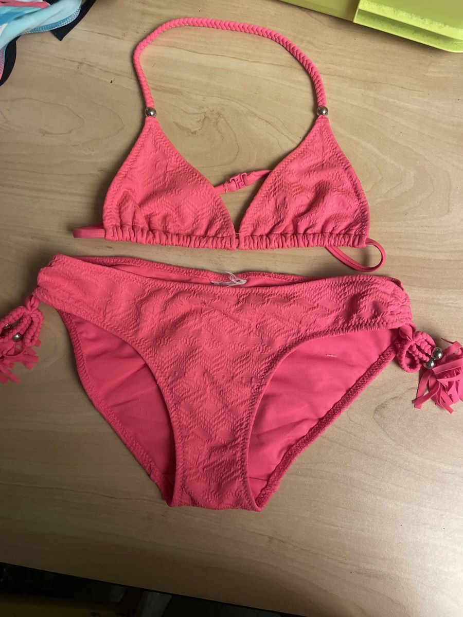 Badekleider & Bikinis: Rosa Mädchen Bikini Set, verstellbar, Gr. 140 – Gebraucht aus Obergerlafingen von cabo4