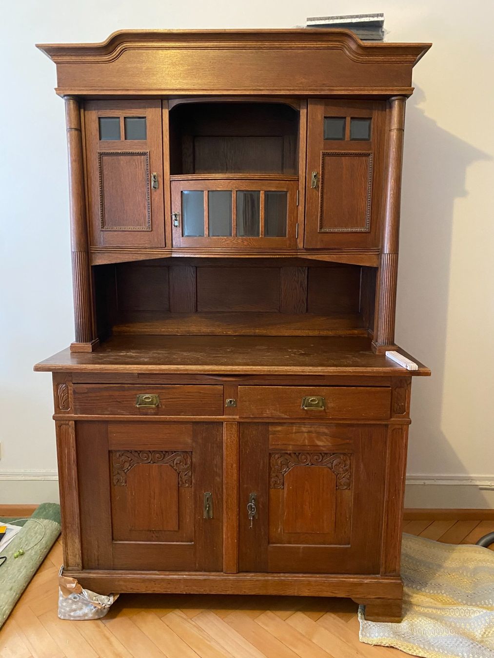 Credenze: Antikes Buffet aus massiver Eiche, Jugendstil – Usato da Basel venduto da Marroni89 1