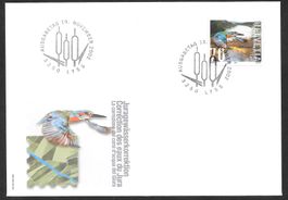FDC Nr. 1071 Tag der Briefmarke Eisvogel ET Lyss 19.11.2002