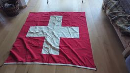 Schweizerfahne Stoff mit Ösen ca 210x210 cm