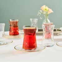 Yusufcuk Gold Teeservice für 6 Personen, 12-teilig