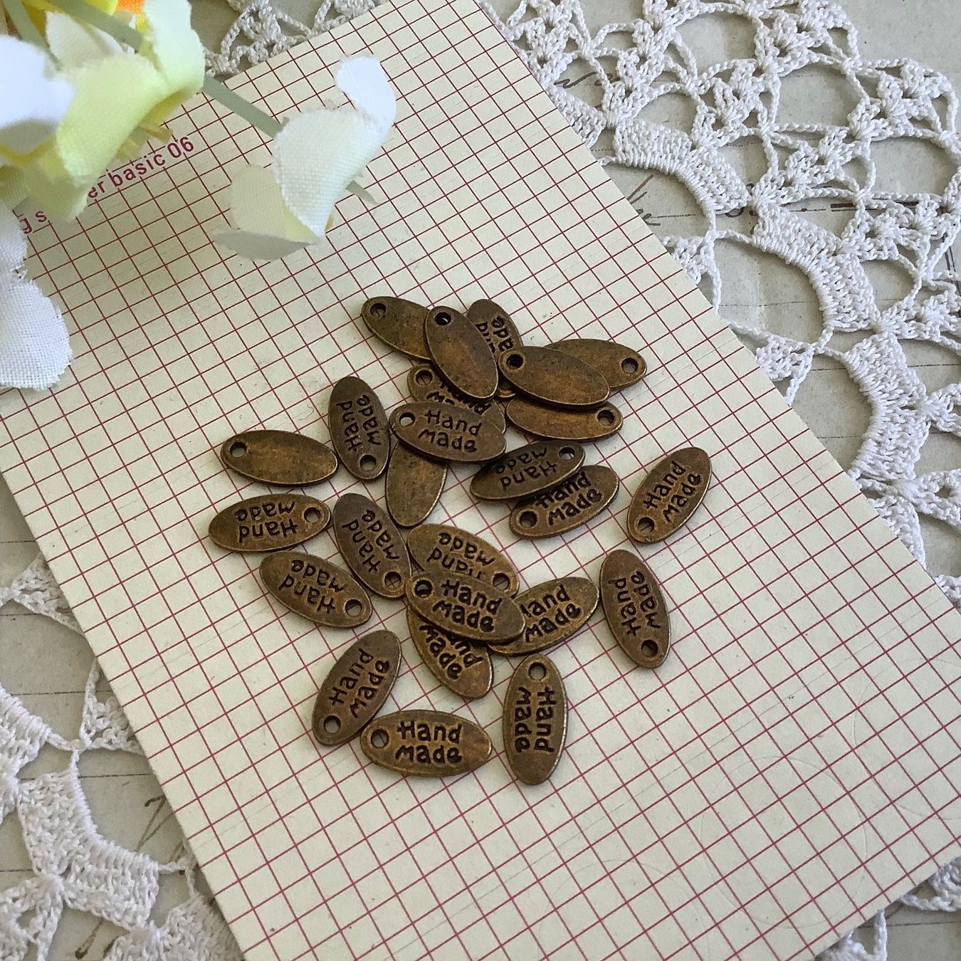 Ciondoli: 25x Anhanger Handmade Look Bronze – Nuovo (secondo la descrizione) da Meyrin venduto da laservette99