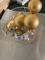 weiss-gold-silber Weihnachtskugeln