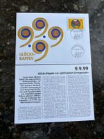 Münzbrief Glücks-Rappen 9.9.99