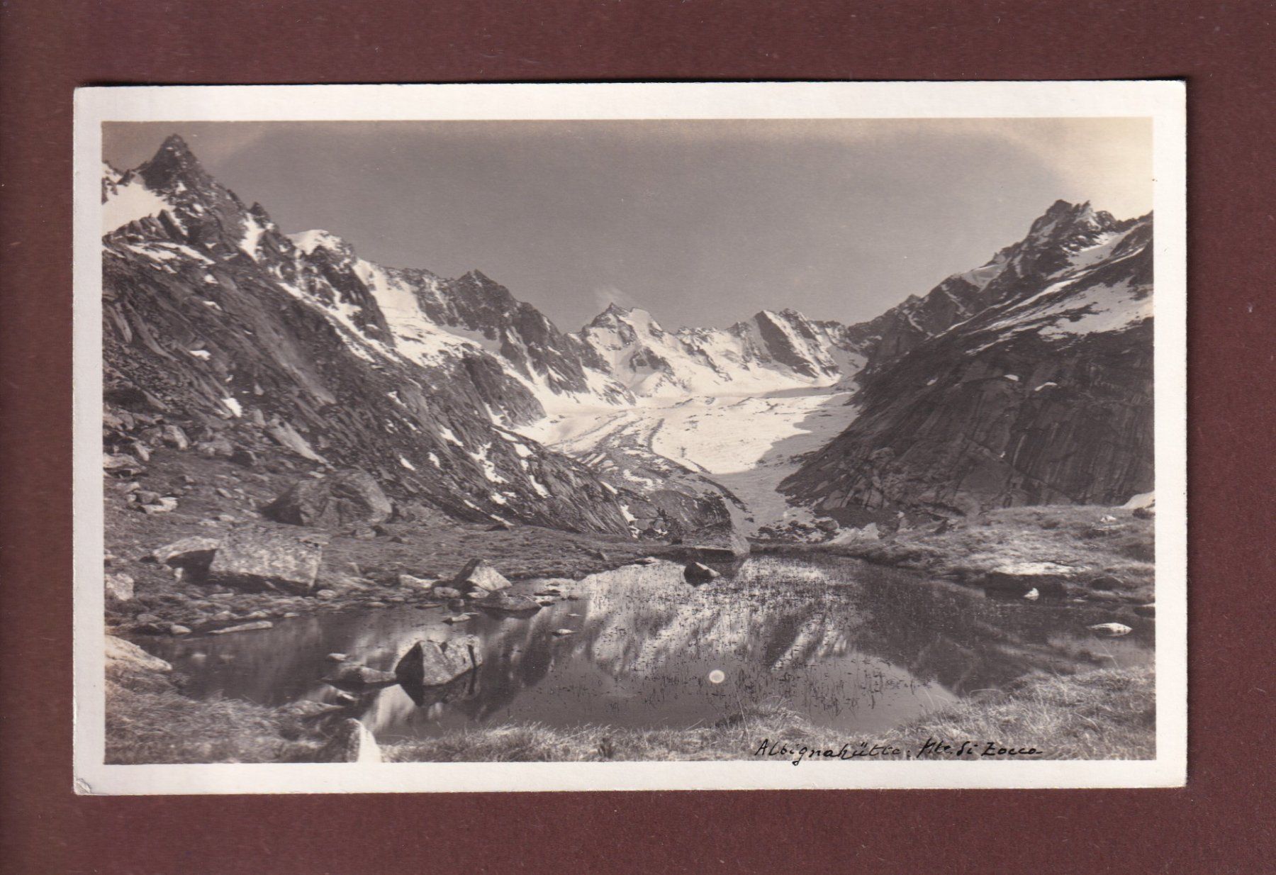 Cartoline postali: Bei ALBIGNAHÜTTE - Monte di Zocca – Usato da Pully venduto da nicecards