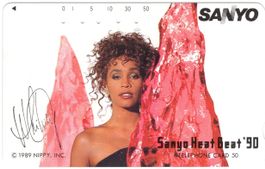 Whitney Houston - seltene Star Werbe-Telefonkarte aus Japan