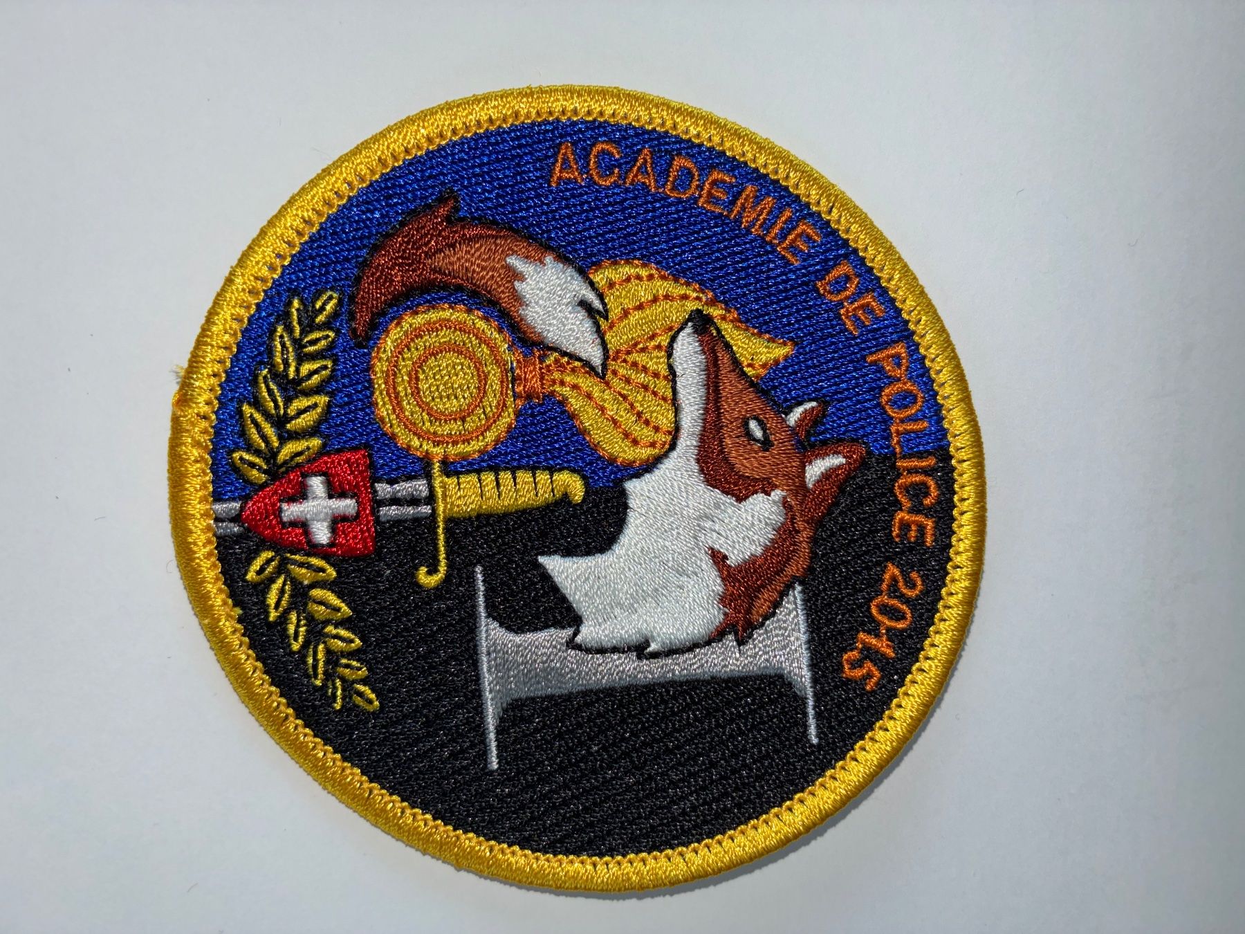 Schweizer Armee Patches: Original Patch Akademie de Police 2015 – Gebraucht aus Oberiberg von reimet