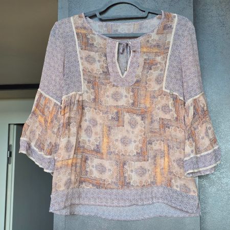 🐸 NILE VISKOSE BLUSE LUFTIG LEICHT XS