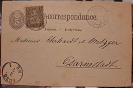 Sitzende Helvetia Correspondance 