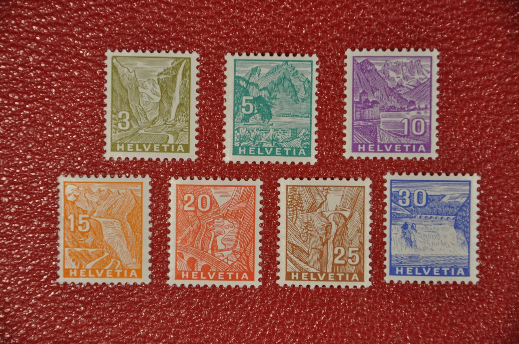 Alle Briefmarken: 1934 194-200 - postfrisch ohne Falz – Neu (gemäss Beschreibung) aus Wolfhalden von Zinauktion