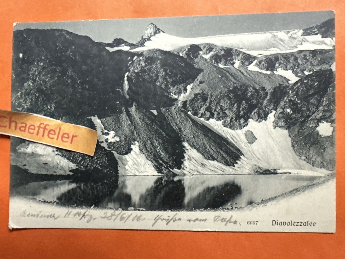 Cartes postales: 1906 Diavolezzasee Schweiz  – D'occasion à Zürich par Chaeffeler