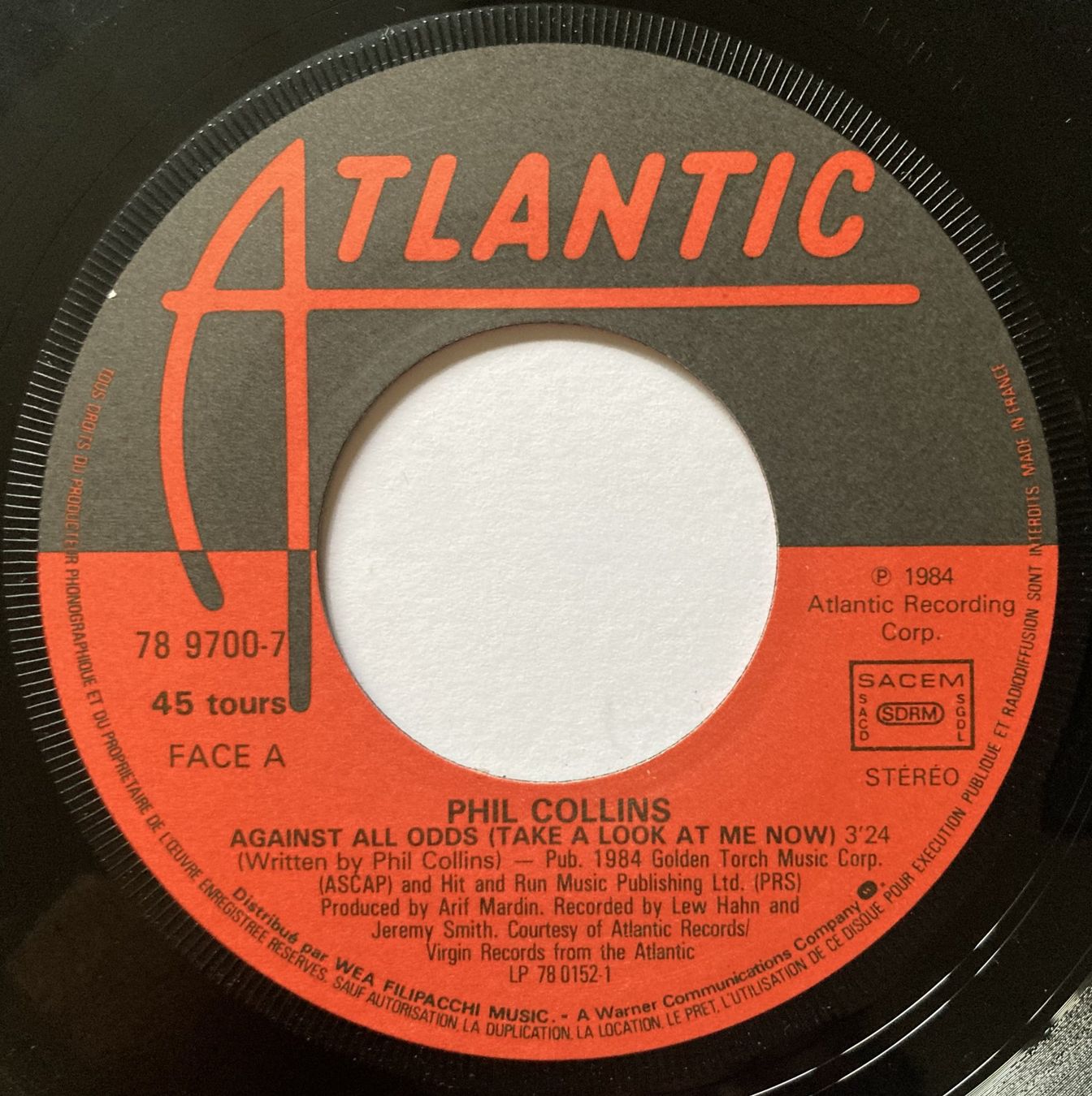 Schallplatten: PHIL COLLINS - AGAINST ALL ODDS – Gebraucht aus Bottens von hotter-than-hell 2