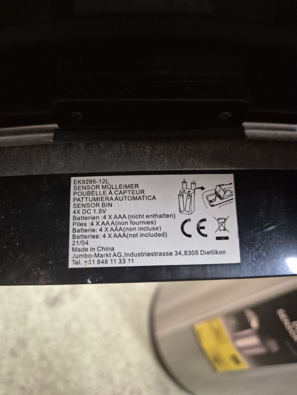 Cestini per rifiuti: EKO DOCOMO Sensor Mülleimer 12L Edelstahl neuwertig – Usato da Ermenswil venduto da dardarohn 3