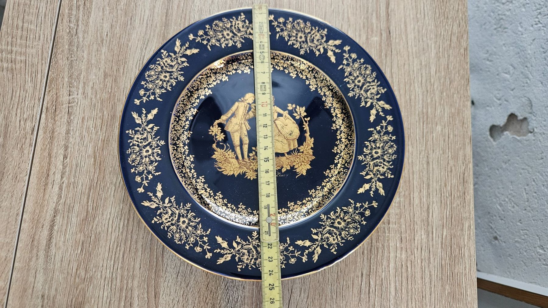 Piatti: Piatto blu e oro Limoges – Usato da Melano venduto da H-Sara 2