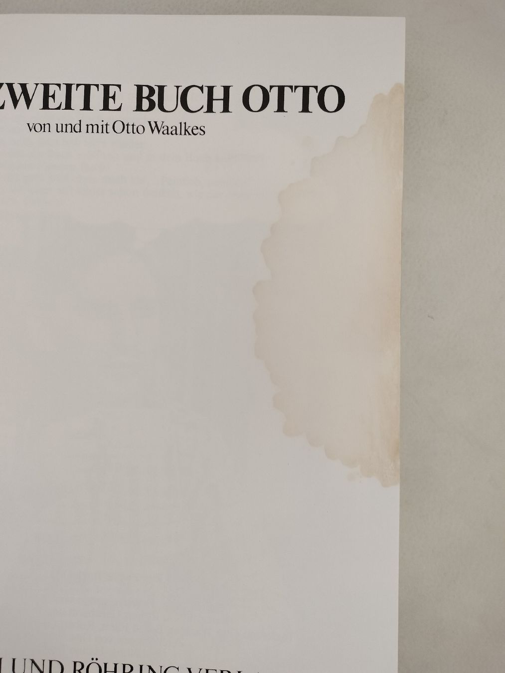 Libri: OTTO Das zweite Buch – Usato da Schwanden Sigrisw venduto da cadieux71 1