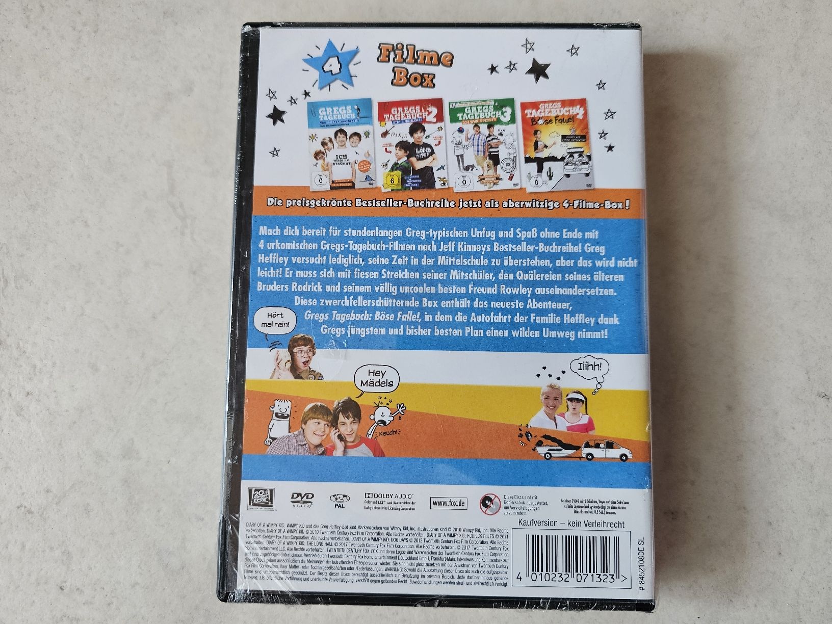 Tutti i DVDs: Gregs Tagebuch  -  Teile 1 - 4  /  Fabrikneu – Nuovo e nell'imballaggio originale da Schneisingen venduto da backstore24 1