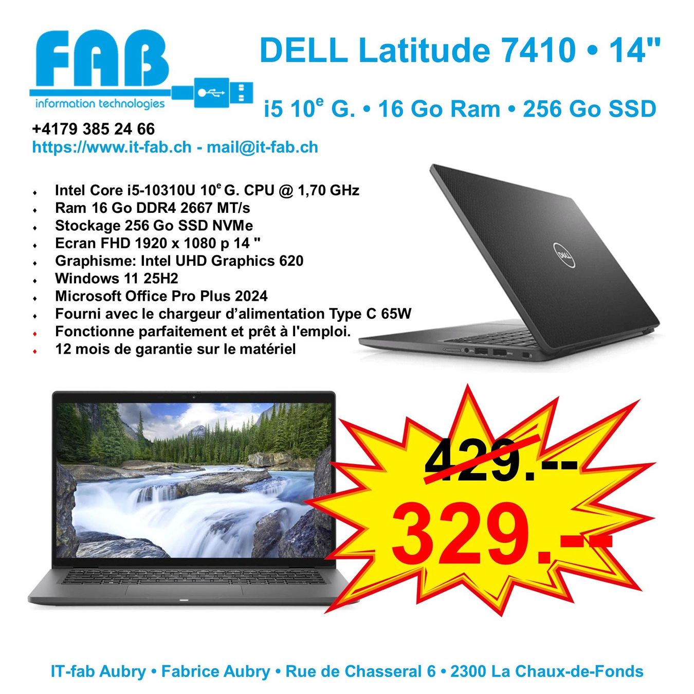 Dell Notebook: DELL Latitude 7410 • 14" – Usato da La Chaux-de-Fonds venduto da it-fab